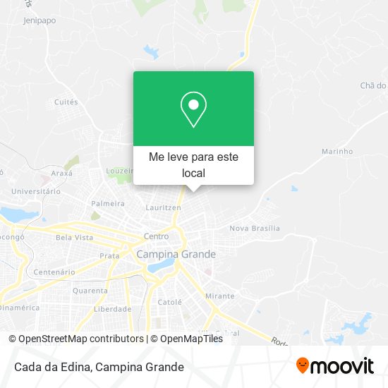 Cada da Edina mapa