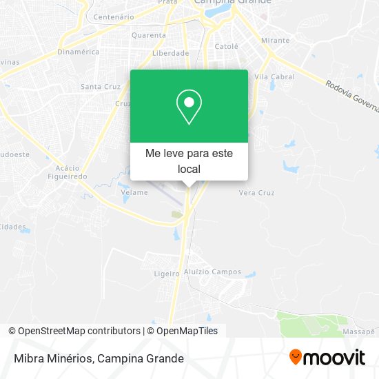 Mibra Minérios mapa