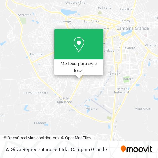 A. Silva Representacoes Ltda mapa