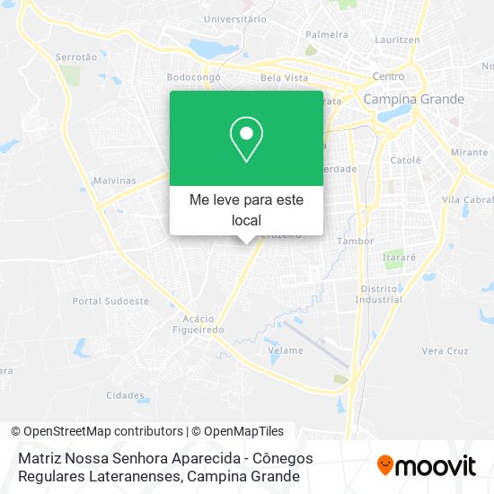 Matriz Nossa Senhora Aparecida - Cônegos Regulares Lateranenses mapa