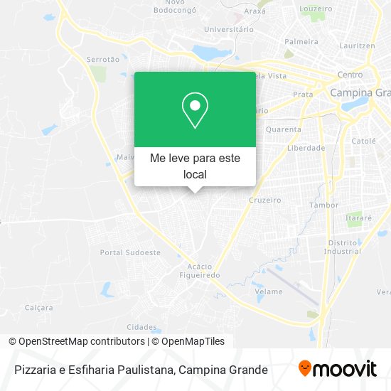 Pizzaria e Esfiharia Paulistana mapa