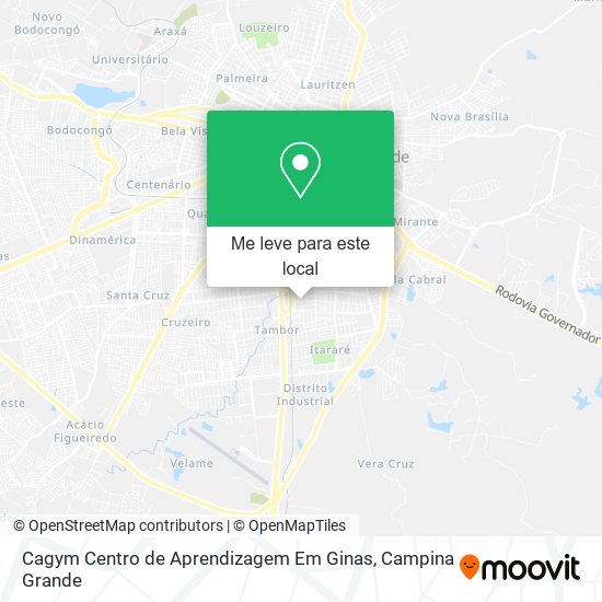 Cagym Centro de Aprendizagem Em Ginas mapa