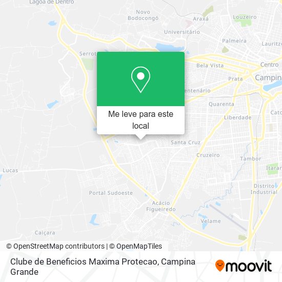 Clube de Beneficios Maxima Protecao mapa
