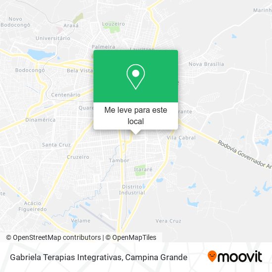 Gabriela Terapias Integrativas mapa