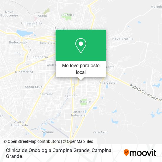 Clinica de Oncologia Campina Grande mapa