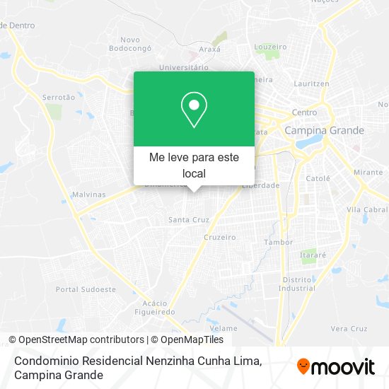Condominio Residencial Nenzinha Cunha Lima mapa