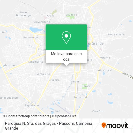 Paróquia N. Sra. das Graças - Pascom mapa