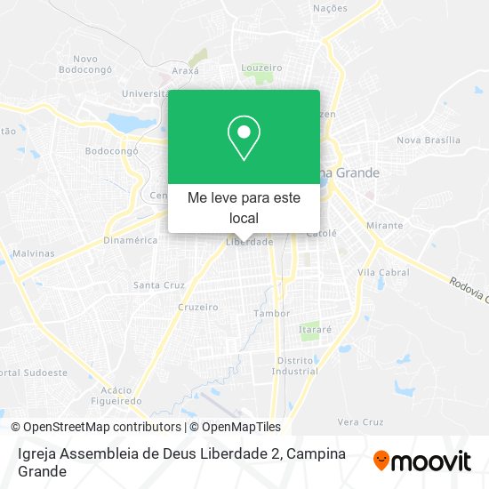 Igreja Assembleia de Deus Liberdade 2 mapa