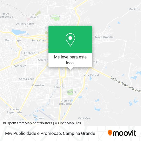 Mw Publicidade e Promocao mapa