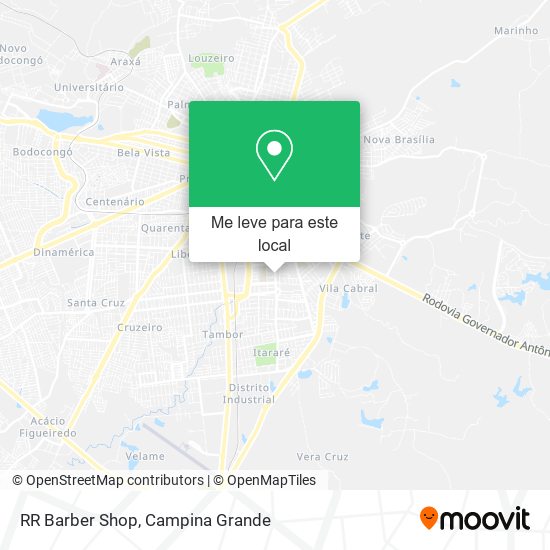 RR Barber Shop mapa