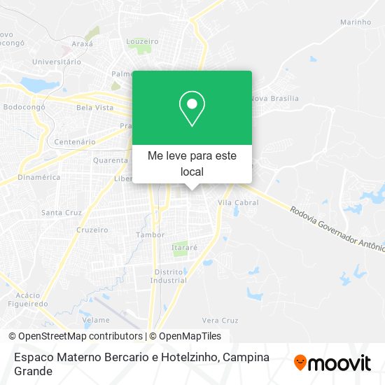 Espaco Materno Bercario e Hotelzinho mapa