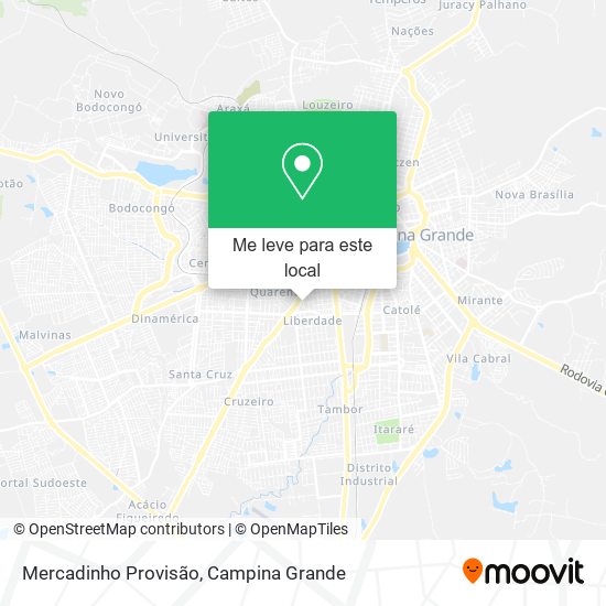 Mercadinho Provisão mapa