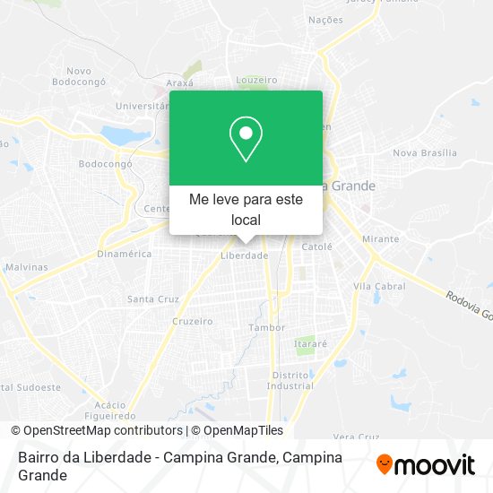 Bairro da Liberdade - Campina Grande mapa