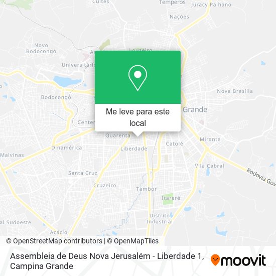 Assembleia de Deus Nova Jerusalém - Liberdade 1 mapa