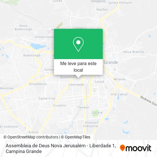 Assembleia de Deus Nova Jerusalém - Liberdade 1 mapa