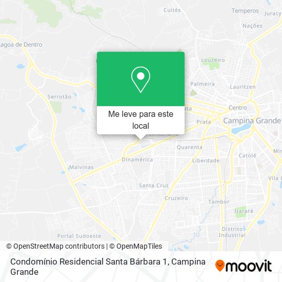 Condomínio Residencial Santa Bárbara 1 mapa