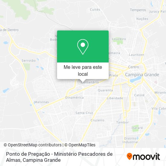 Ponto de Pregação - Ministério Pescadores de Almas mapa