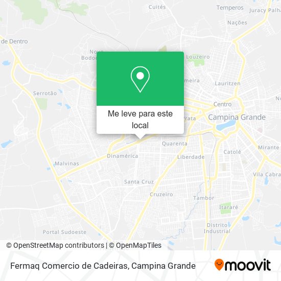 Fermaq Comercio de Cadeiras mapa