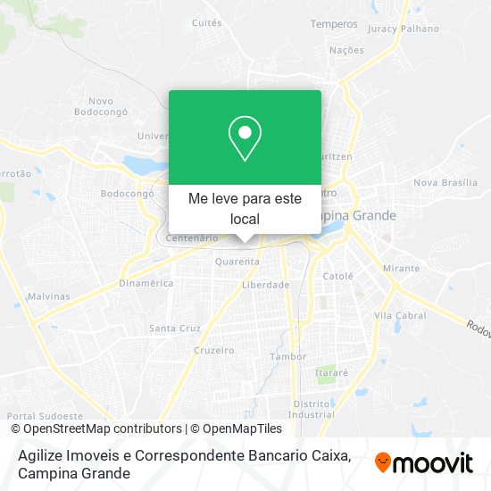 Agilize Imoveis e Correspondente Bancario Caixa mapa