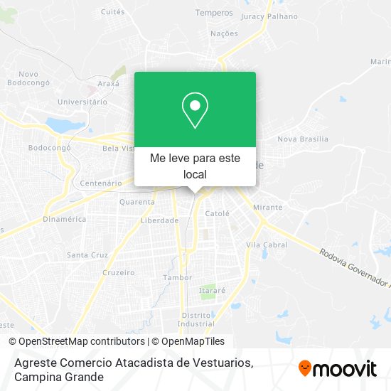 Agreste Comercio Atacadista de Vestuarios mapa