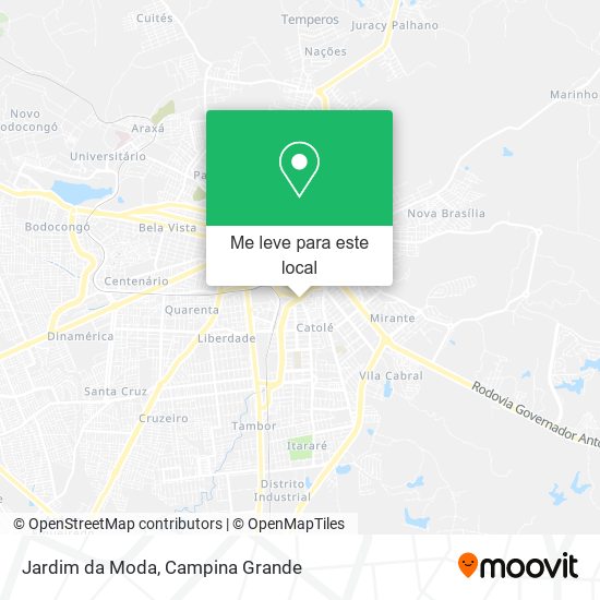 Jardim da Moda mapa