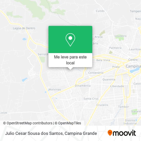 Julio Cesar Sousa dos Santos mapa