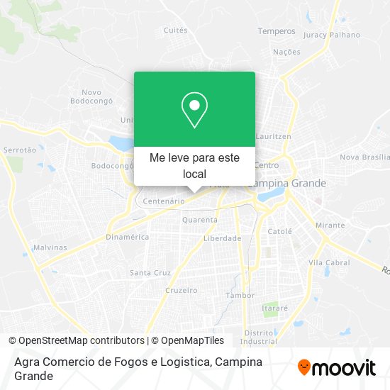 Agra Comercio de Fogos e Logistica mapa