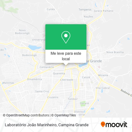 Laboratório João Marinheiro mapa