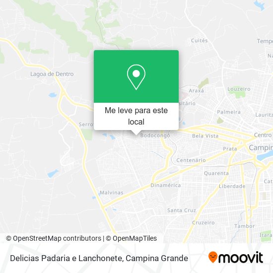Delicias Padaria e Lanchonete mapa