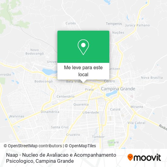 Naap - Nucleo de Avaliacao e Acompanhamento Psicologico mapa