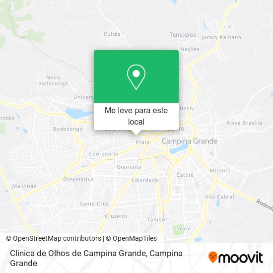 Clinica de Olhos de Campina Grande mapa