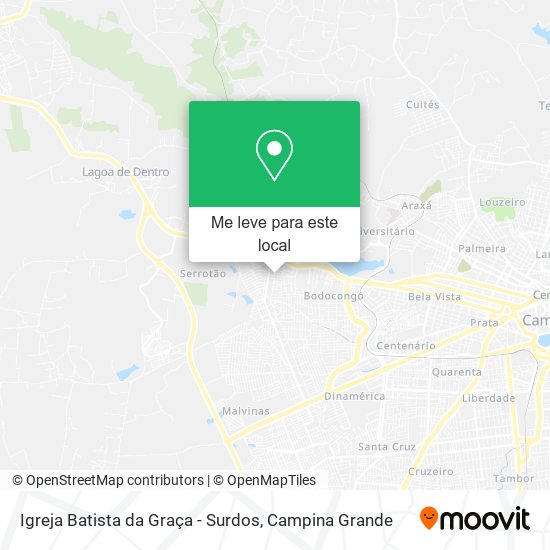 Igreja Batista da Graça - Surdos mapa