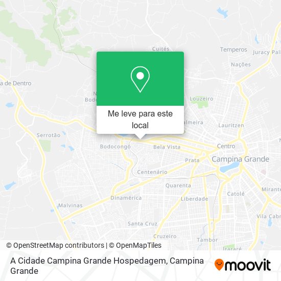 A Cidade Campina Grande Hospedagem mapa