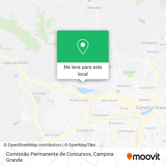 Comissão Permanente de Concursos mapa