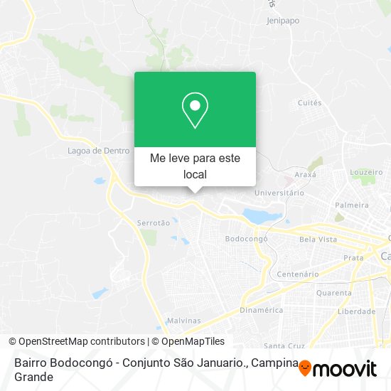 Bairro Bodocongó - Conjunto São Januario. mapa