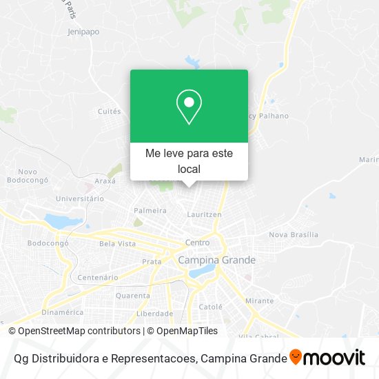 Qg Distribuidora e Representacoes mapa