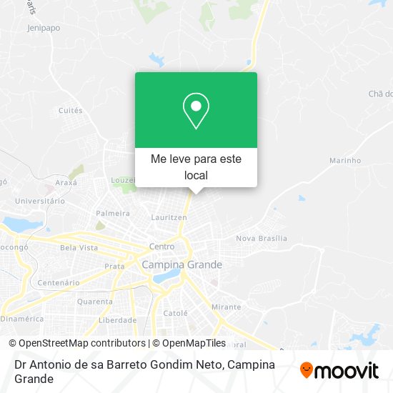 Dr Antonio de sa Barreto Gondim Neto mapa