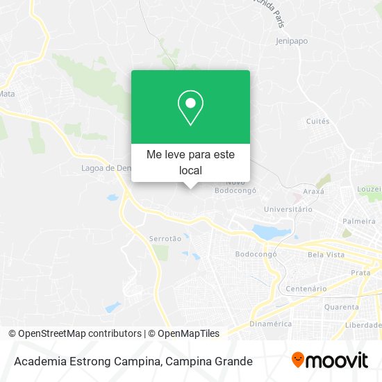 Academia Estrong Campina mapa