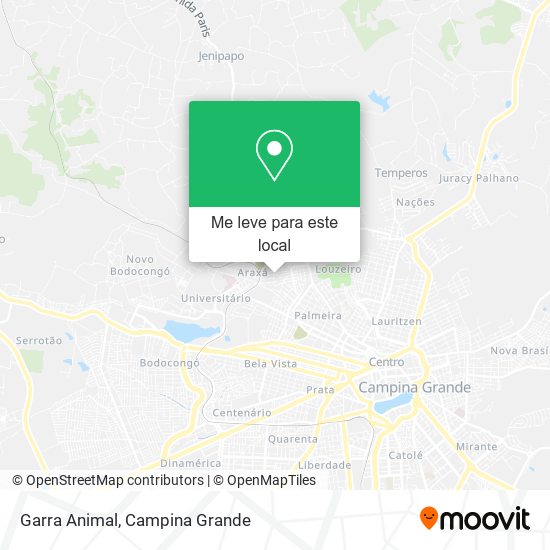 Garra Animal mapa