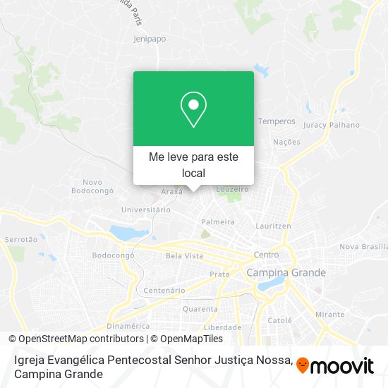 Igreja Evangélica Pentecostal Senhor Justiça Nossa mapa