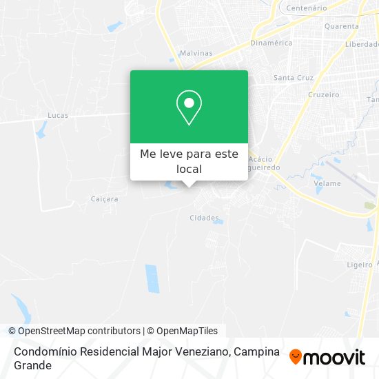 Condomínio Residencial Major Veneziano mapa