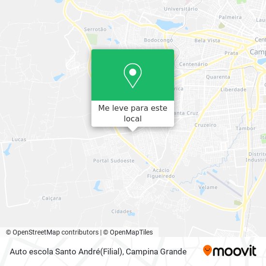 Auto escola Santo André(Filial) mapa