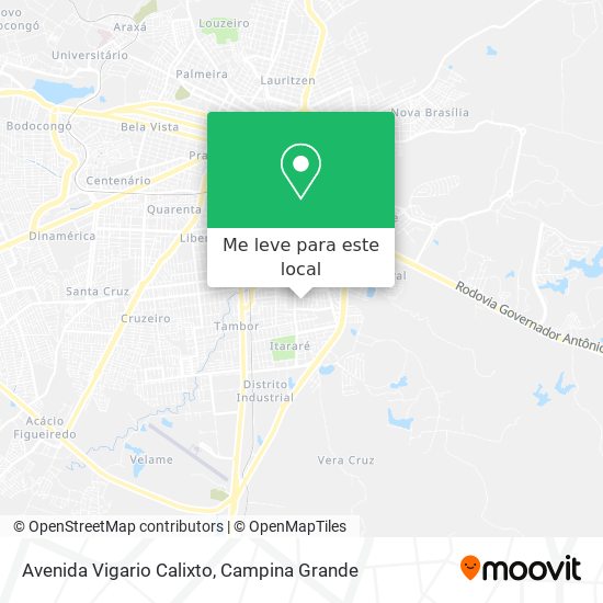 Avenida Vigario Calixto mapa