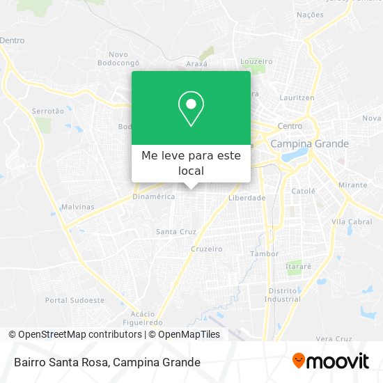 Bairro Santa Rosa mapa