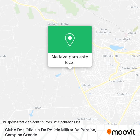 Clube Dos Oficiais Da Polícia Militar Da Paraíba mapa