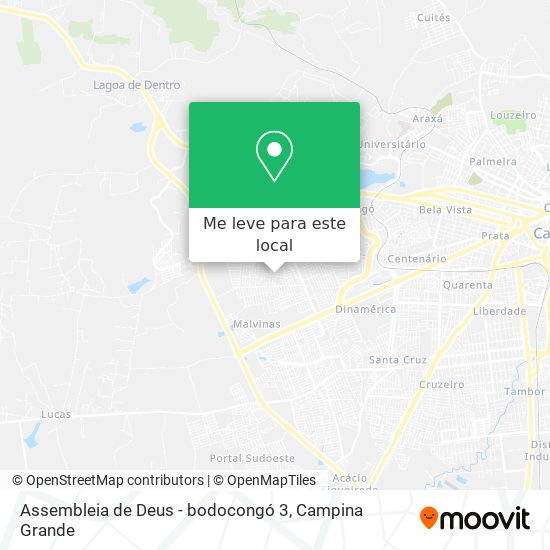 Assembleia de Deus - bodocongó 3 mapa