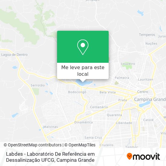 Labdes - Laboratório De Referência em Dessalinização UFCG mapa