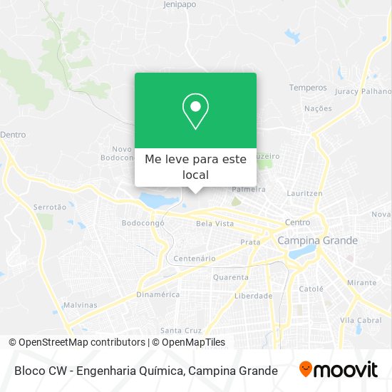 Bloco CW - Engenharia Química mapa
