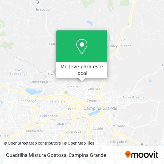 Quadrilha Mistura Gostosa mapa