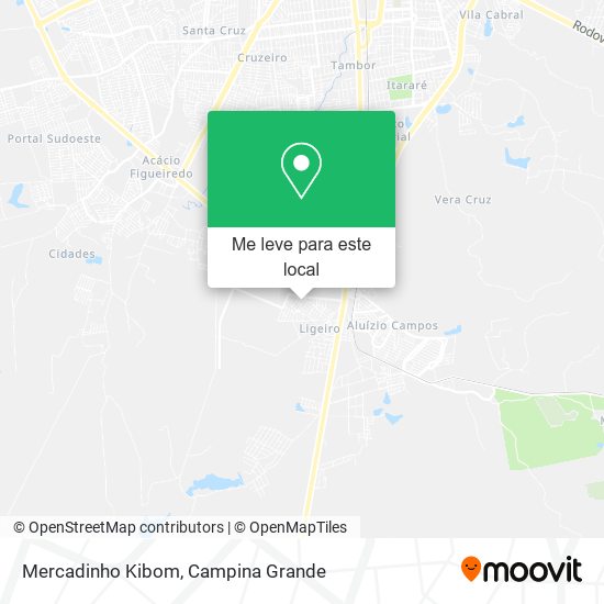 Mercadinho Kibom mapa